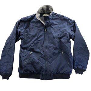 L.L. Bean Mens Bomber Jacket Size XLT Full Zip Stand Collar Outdoors Insulated
